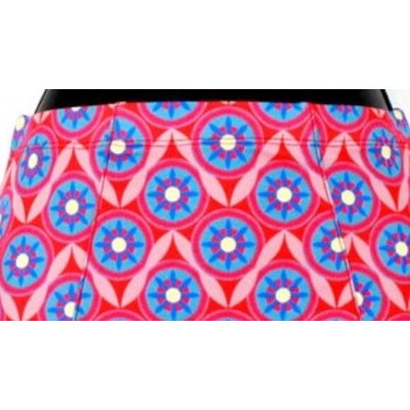 Bikini Bottom Swimsuit Pink & Blue Geo Print Bombshell Bottom Only Large - Picture 2 of 7